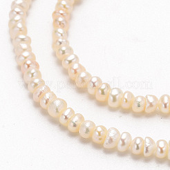 Grade AA Natural Cultured Freshwater Pearl Beads Strands&nbsp;PEAR-L003-B-03-01