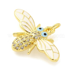 Rack Plating Brass Micro Pave Cubic Zirconia Pendants&nbsp;KK-S396-63G