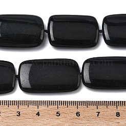 Natural Black Stone Beads Strands&nbsp;G-L650-C01-01