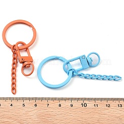 Spray Painted Eco-Friendly Alloy Swivel Snap Hook Clasps&nbsp;PALLOY-T090-06-NR