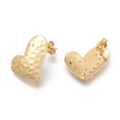 Brass Stud Earring Findings&nbsp;KK-M211-01G