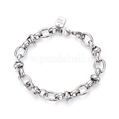 Brass Chain Bracelets&nbsp;BJEW-N032-06P