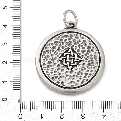 316 Surgical Stainless Steel Pendants&nbsp;STAS-D304-27AS