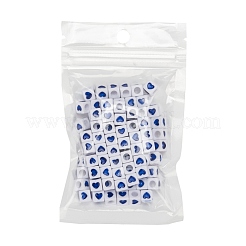 Opaque White Acrylic European Beads&nbsp;OPDL-FS0001-02C