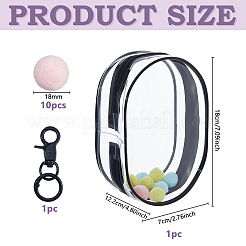 Transparent Plastic Storage Zipper Bags for Doll&nbsp;DIY-WH0899-713B