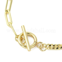 Brass Heart Charm Bracelets&nbsp;BJEW-JB13612