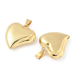 Heart Brass Pendants&nbsp;KK-M327-04B-G
