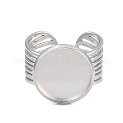 304 Stainless Steel Cuff Ring Components&nbsp;SA-CBA82C8-03D-P