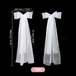 Bowknot Polyester Mesh Bridal Veils&nbsp;AJEW-WH0609-534