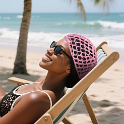 1Pc Cloth African Kufei Hat for Women&nbsp;AJEW-TADJ0001-12E