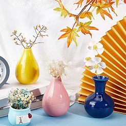 3Pcs 3 Style Ceramic Thin Neck Vases&nbsp;AJEW-NB0003-85