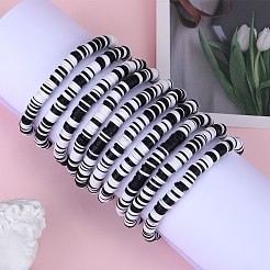10Pcs 10 Style Polymer Clay Heishi Surfer Stretch Bracelets Set&nbsp;BJEW-SW00116
