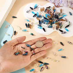 160Pcs 8 Colors Electroplate Glass Beads&nbsp;EGLA-TA0013-19
