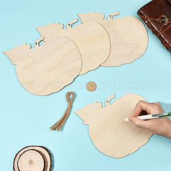 Thanksgiving Day Theme Unfinished Wood Pendant Decorations&nbsp;HJEW-WH20003-47D