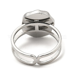 Non-Tarnish 304 Stainless Steel Open Cuff Rings&nbsp;RJEW-Z018-27P