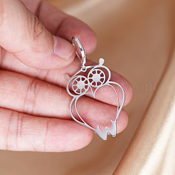 201 Stainless Steel Leverback Earrings&nbsp;FS-WG891C3-01