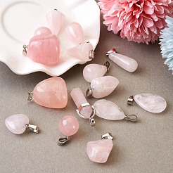 Heart Gemstone Pendants&nbsp;G-TA0001-19