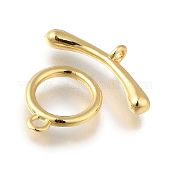 Brass Toggle Clasps&nbsp;KK-H480-02G