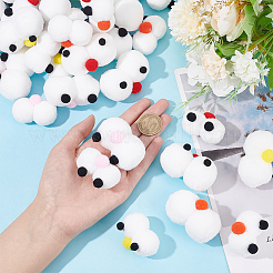 32Pcs 8 Style Polyester Felt Craft Cartoon Eyeballs&nbsp;DIY-NB0008-87
