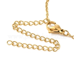 Oval with Sun 304 Stainless Steel Pendant Necklaces for Women&nbsp;NJEW-U009-01G