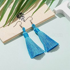 Polyester Tassel Earrings&nbsp;EJEW-JE04452-03