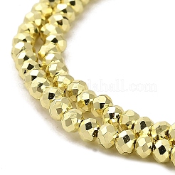 Electroplate Glass Beads Strands&nbsp;X-EGLA-D030-15A-03
