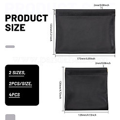 4Pcs 2 Styles Imitation Leather Shrapnel Change Purse&nbsp;ABAG-GL0001-14B