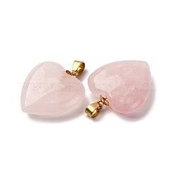 Natural Rose Quartz Pendants&nbsp;X-G-G287-01G-09