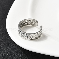 304 Stainless Steel Open Cuff Rings&nbsp;RJEW-H261-16P