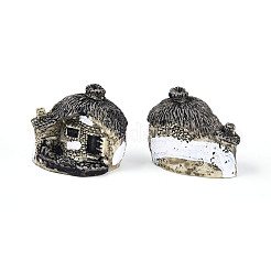 Resin Imitation Stone House Display Decorations&nbsp;DJEW-WH0015-171G