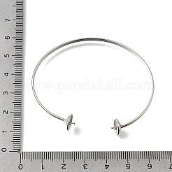 Brass Cuff Bangle Makings&nbsp;KK-P306-01P