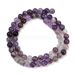 Natural Amethyst Beads Strands&nbsp;G-F591-25-6mm