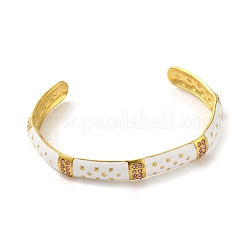 304 Stainlee Steel Enamel Open Cuff Bangles&nbsp;BJEW-Z063-01B