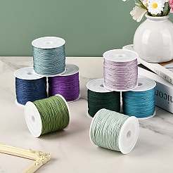 8 Rolls 8 Colors Nylon Braided Cord&nbsp;NWIR-YW0001-13