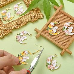 20Pcs 2 Colors Alloy Enamel Pendants&nbsp;ENAM-CJ0003-84