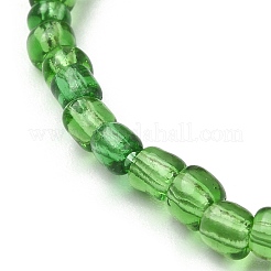 Synthetic Hematite & Seed Beaded Stretch Bracelet&nbsp;BJEW-JB09612