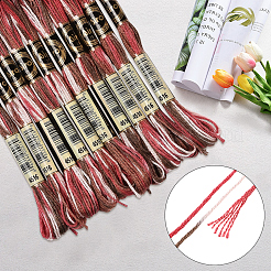 10 Skeins 6-Ply Polyester Embroidery Floss&nbsp;OCOR-CY0002-99D
