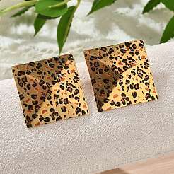 304 Stainless Steel Enamel Stud Earrings&nbsp;EJEW-Z084-15G-02