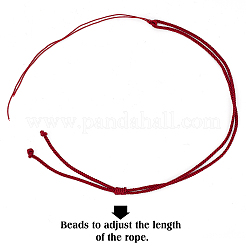 7Pcs 7 Colors Adjustable Braided Nylon Cord Necklace Making&nbsp;MAK-GF0001-04
