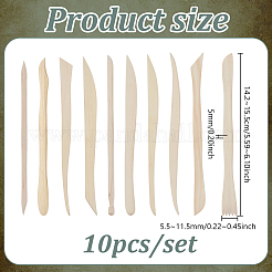 10Pcs Wooden Stick Sculpture Clay Tool&nbsp;DIY-WH0723-042