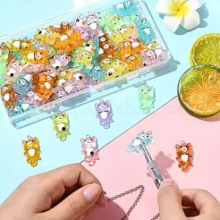 70Pcs 7 Colors Luminous Transparent Resin Pendants&nbsp;FIND-CJ0004-53
