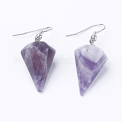 Natural & Synthetic Mixed Stone Dangle Earrings&nbsp;EJEW-E219-P