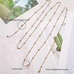 304 Stainless Steel Satellite Chain Necklaces for Women&nbsp;NJEW-SW00052