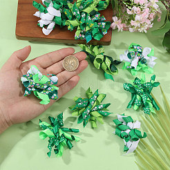 12Pcs 6 Styles Saint Patrick's Day Polyester Ornaments&nbsp;AJEW-BC0010-71