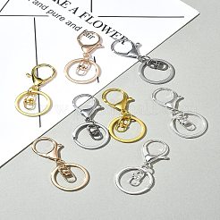 8Pcs 4 Colors Iron Alloy Lobster Claw Clasp Keychain&nbsp;KEYC-FS0001-06B