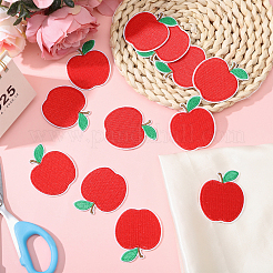 16Pcs Apple Polyester & Cotton Embroider Thread Iron on/Sew On Patches&nbsp;PATC-CA0001-19B
