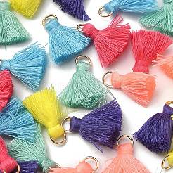 30Pcs 6 Colors Polycotton(Polyester Cotton) Tassel Pendant Decorations&nbsp;FIND-YW0003-21