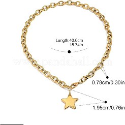 304 Stainless Steel Pendant Necklaces&nbsp;FS-WG3FEE6-01