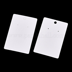 Rectangle Paper One Pair Earring Display Cards with Hanging Hole&nbsp;CDIS-YWC0001-01
