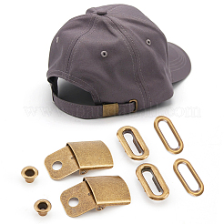 30 Sets Stainless Steel Peaked Cap Adjuster Kits&nbsp;FIND-BC0004-67AB